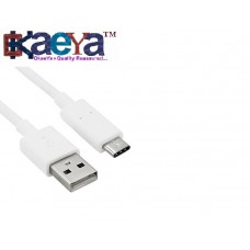 OkaeYa C Type Cable Charging Cable, Data Cable,Usb Cable , Sync Cable High Speed Original C Type Usb Data Charging Cable 1 Meter Length (White)